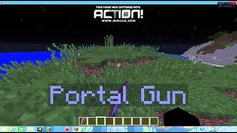 Minecraft: Command block Showcase PORTAL GUN