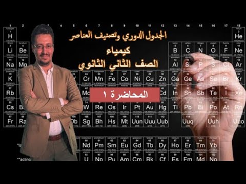 الجدول الدوري وتصنيف العناصر المحاضرةالأولي تانية ثانوي الباب الثالث مستر محمد عاطف أبوركيسة