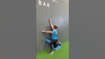 1/2 Kneeling Thoracic Rotation (Wall)