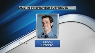 Firefighter suspended following arrest