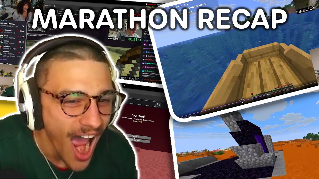 Minecraft Marathon Build RECAPPING MY 7 DAY MINECRAFT MARATHON - YouTube