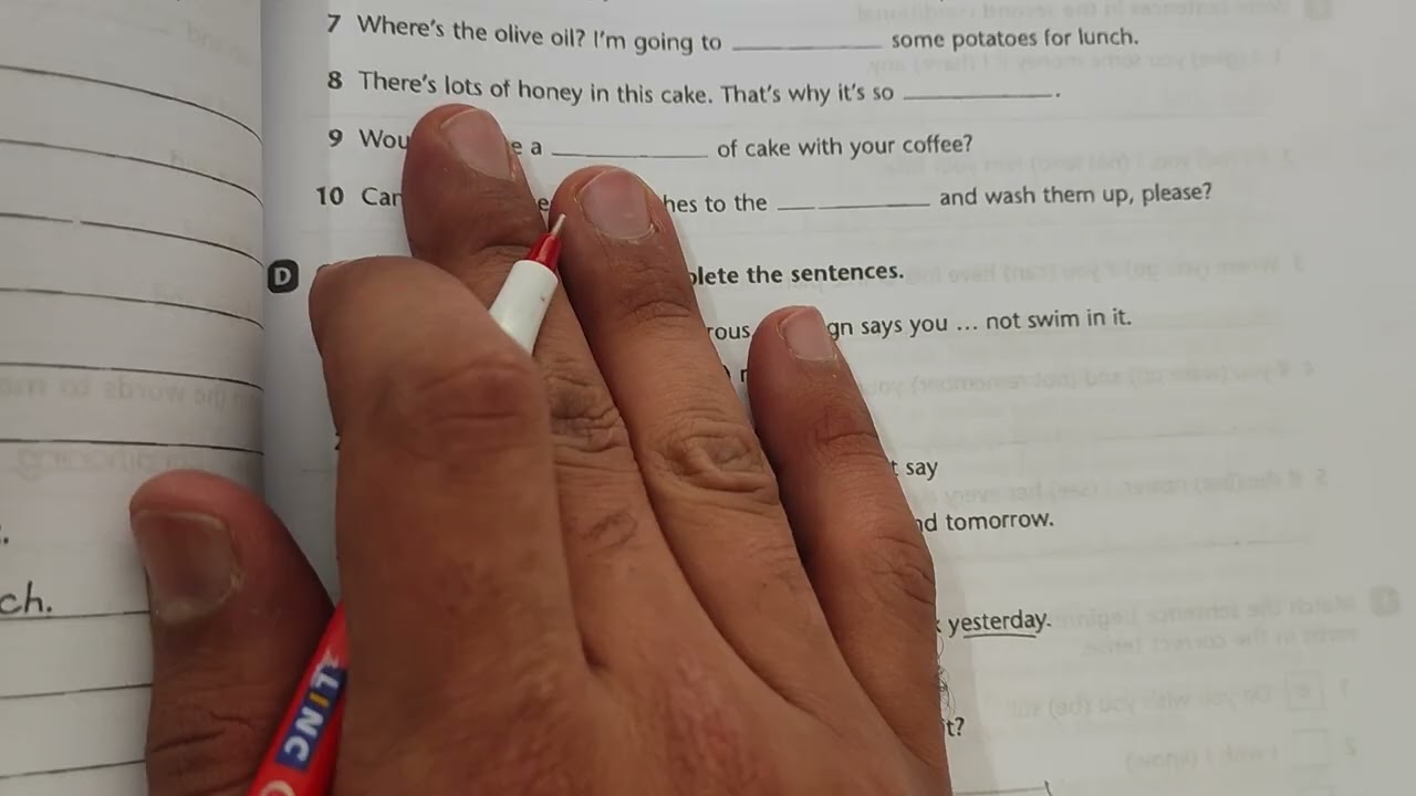 حل تمرين مهم خامس اعدادي اسقاطات صفحة 126 يونت 5