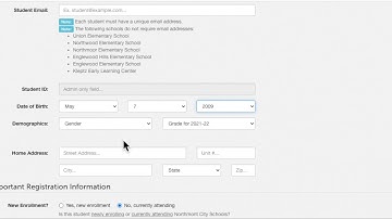 Final Forms- How to register a New Student