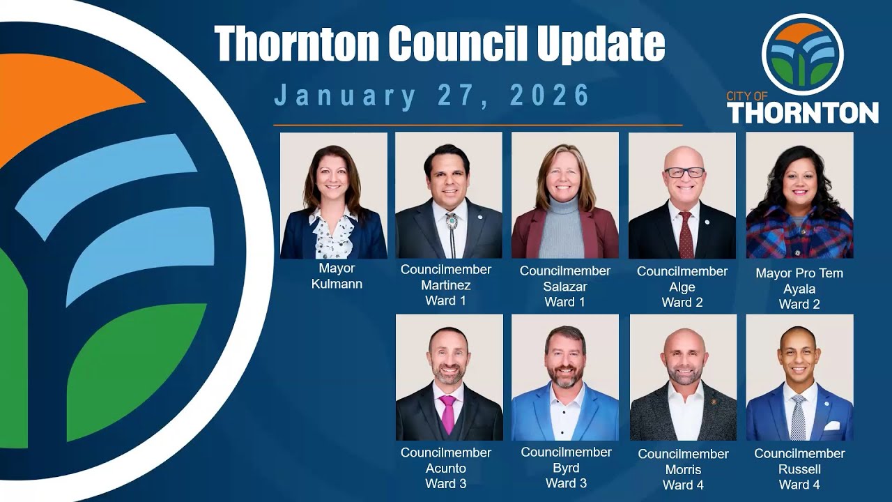 Thornton City Council Update Session - January 27, 2026