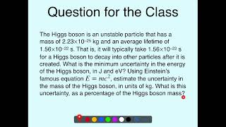 Physics 47 Quantum Mechanics Lecture, Part 5