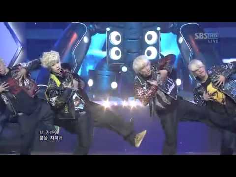 [120129] B.A.P. - Warrior (Debut Stage 2/2) [Inkigayo]