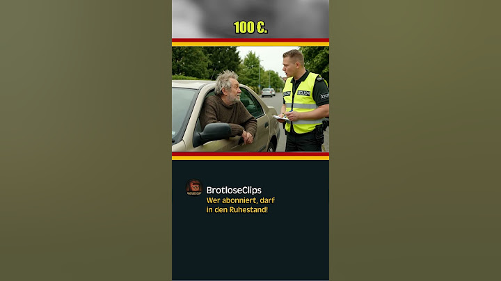 Glück in der Polizeikontrolle