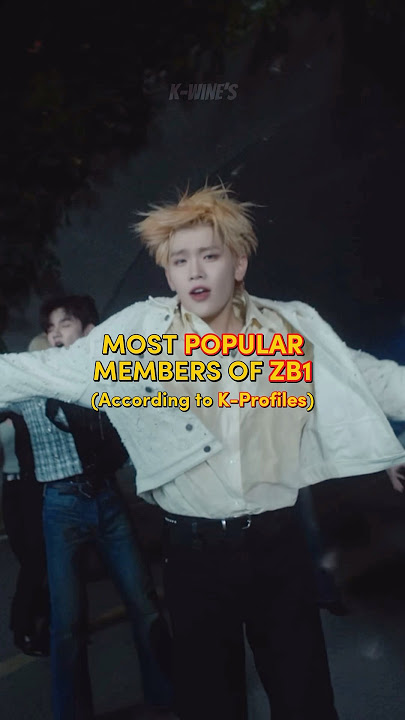 Most popular members of ZB1 #kpop #zerobaseone #zb1 #wakeone #hanbin #zanghao #ricky #jiwoong #yujin