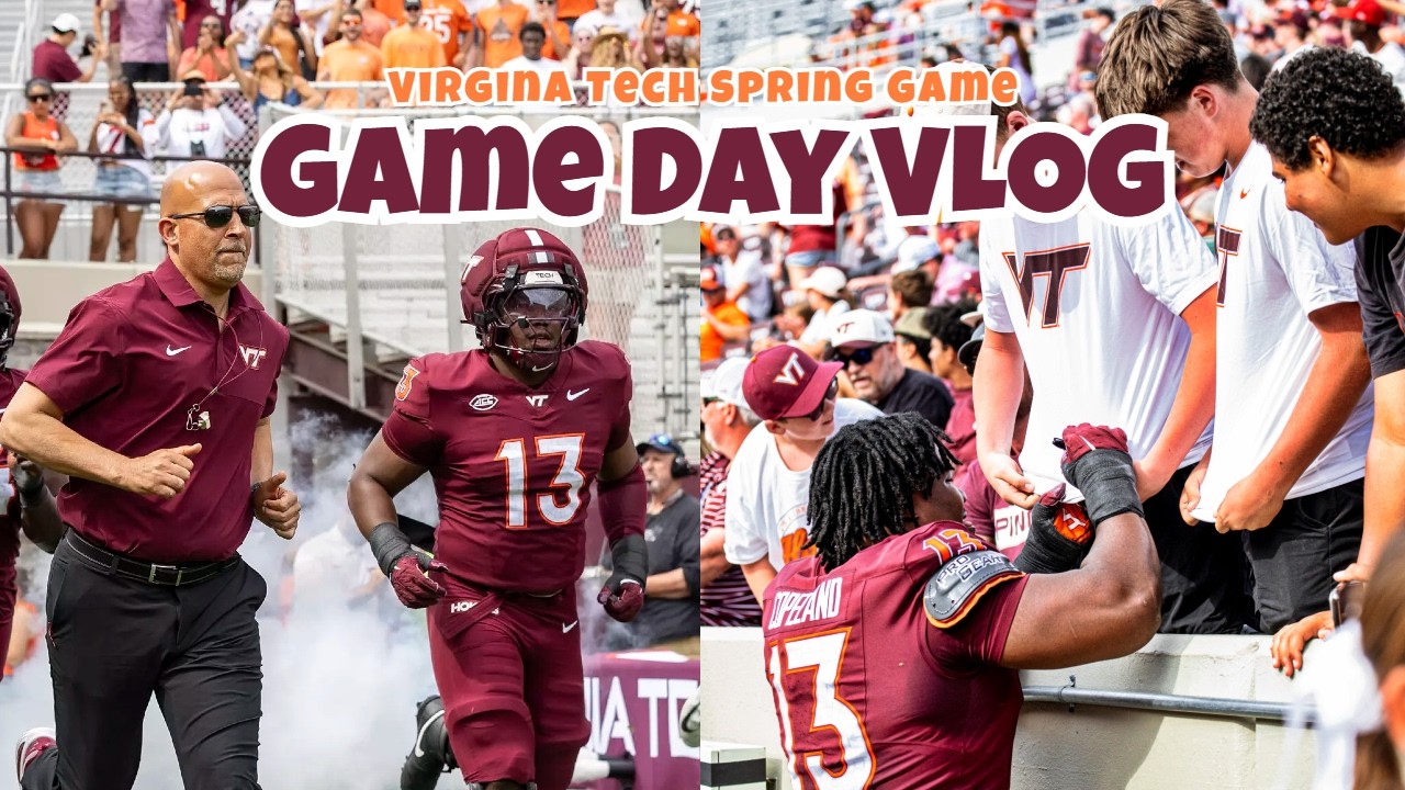 Day In The Life Of A Virginia Tech Football Player (Spring Game) - YouTube