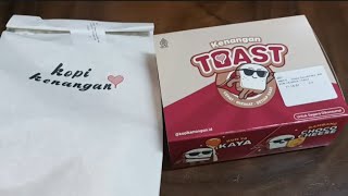 Review 2 menu Kopi Kenangan terbaru, Kun Kaya Toast & Cromboloni Chocolate