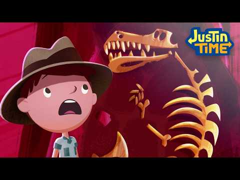 Dino Dig! 🦴🦖 | Justin Time Full Episodes | Dinosaur Cartoons for Kids