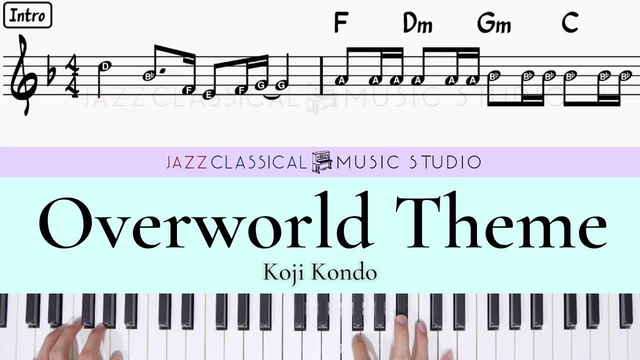 Overworld Theme (Super Mario World) - Koji Kondo | Piano Tutorial (EASY) | WITH Music Sheet | JCMS