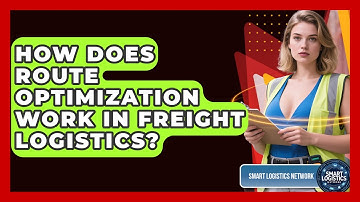 How Does Route Optimization Work in Freight Logistics? | Smart Logistics Network News