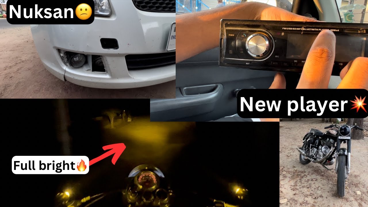 Bullet new lights 🔥//swift da hogya nuksan😕//new player fitting?🤔 YouTube