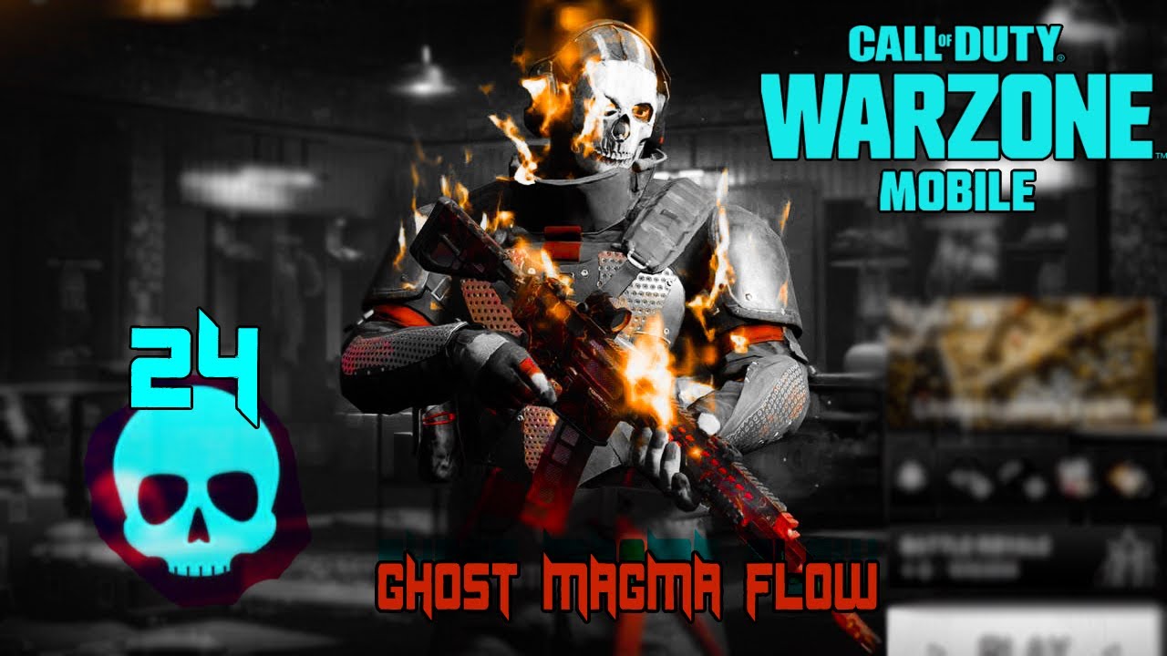 WARZONE MOBILE - GHOST EM CHAMAS (PACOTE MAGMAFLOW) 