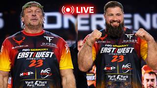 Devon Larratt vs Vitaly Laletin | Brian Shaw vs Leonidas Arkona East vs West 23 Live commentary