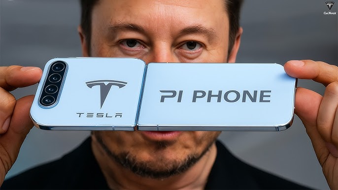$789 Tesla Pi Phone SHOCKS Final Folding Design! Elon Musk Leaks 5 Starlink Secrets Doom iPhone 17! - YouTube