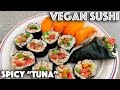 VEGAN SUSHI (Spicy "Tuna" Roll + Nigiri Sushi)