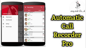 Best Automatic Call Recording App  in Tamil | Automatic Call Recorder Android App | Tamil Edison