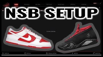 NSB SETUP: NIKE DUNK LOW CHAMPIONSHIP RED & JORDAN 14 LIPSTICK FOR FOOTSITES AND SHOPIFY (2021)