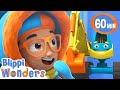 Its blippis winter snowy excavator song  blippi wonders educationals for kids