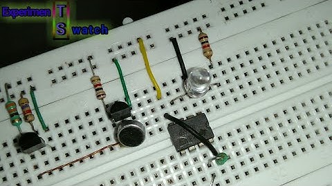 Clap Switch Circuit, 👏  On bread board