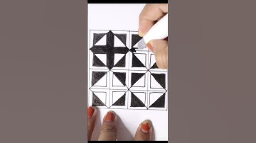 Tangle Art 33 Creative #Shorts #Artwork #Zentangle #Tangle #satisfy #Satisfying #drawning #draw