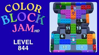 Color Block Jam Level 844 Solution Walkthrough