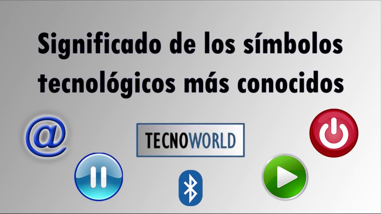 Algo que no sabías de los símbolos tecnológicos más conocidos YouTube Algo que no sabías de los símbolos tecnológicos más conocidos YouTube