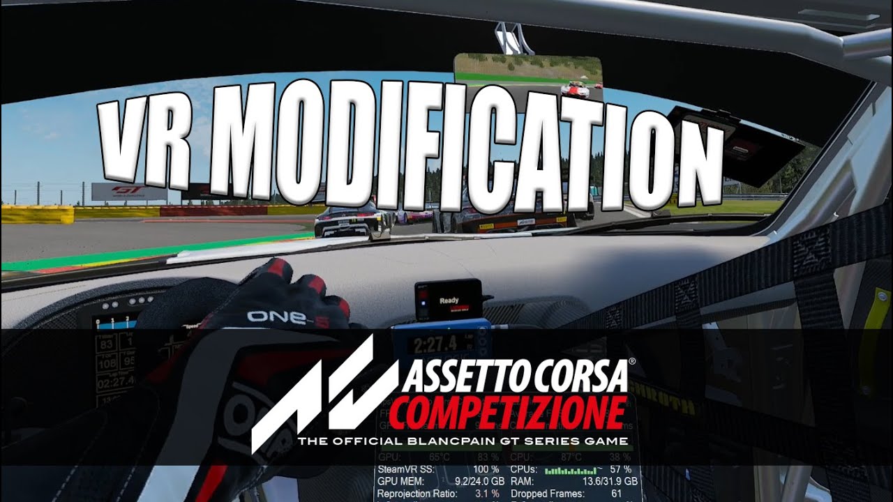 Improved Vr Mod For Assetto Corsa Competizione Give This A Try Youtube