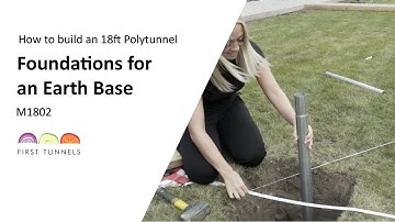 18ft Polytunnel | Construction For Earth Base Foundation | M1802