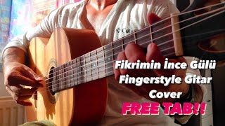 PDF Sample Fikrimin İnce Gülü Fingerstyle Gitar Tab guitar tab & chords by Samet FINGERSTYLE.