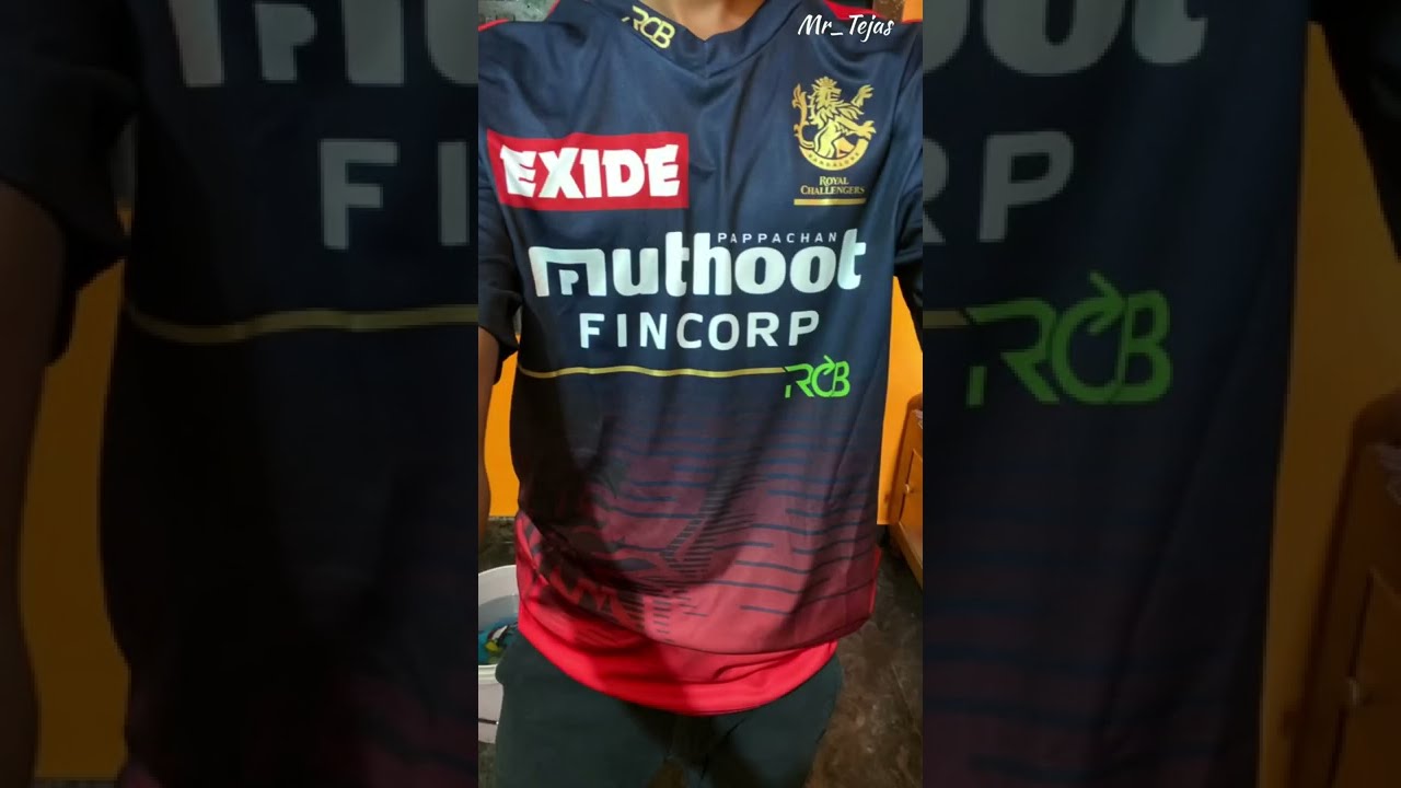 TATA IPL RCB NEW JERSEY 2022 | RCB official jersey Customised