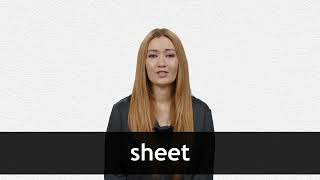 How to pronounce SHEET in American English