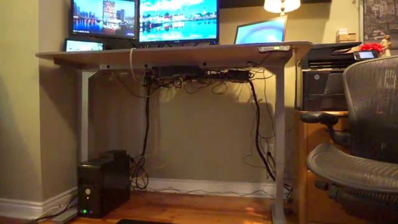 New Sit/Stand Desk from Anthrodesk.ca in Action