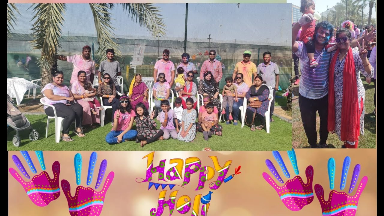 Holi celebration in abudhabi 