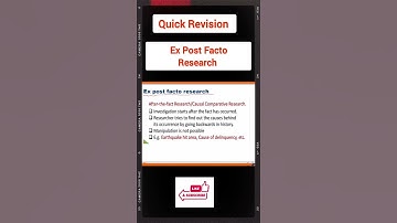 Ex post Facto Research/ Quick Revision/Research Aptitude#ugcnetjune2025 #shortvideo #dr