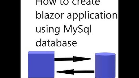 Blazor server web app using Mysql conn