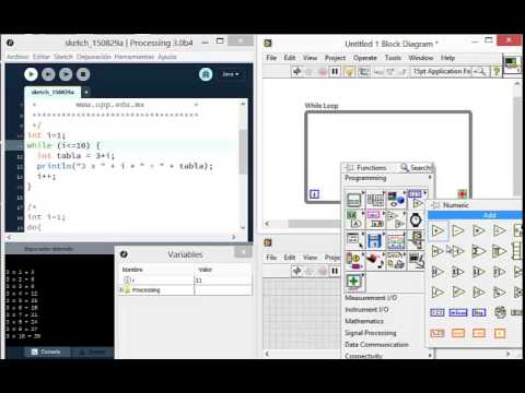 Labview para programadores de "c, java, Processing" While - YouTube