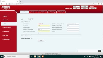 Set up FANVIL X3S (Unblock Rport)