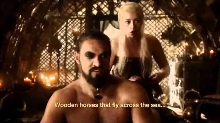 Khal Drogo and Daenerys Targaryen speaking Dothrak...