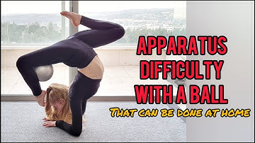 APPARATUS DIFFICULTIES WITH A BALL rhythmic gymnastics masteries ideas with slow motion