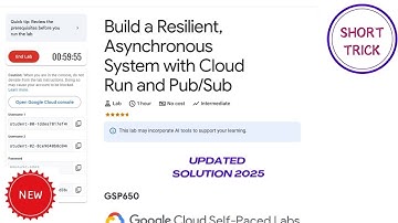 Build a Resilient, Asynchronous System with Cloud Run and Pub/Sub || 2025 || GSP650 #qwiklabs