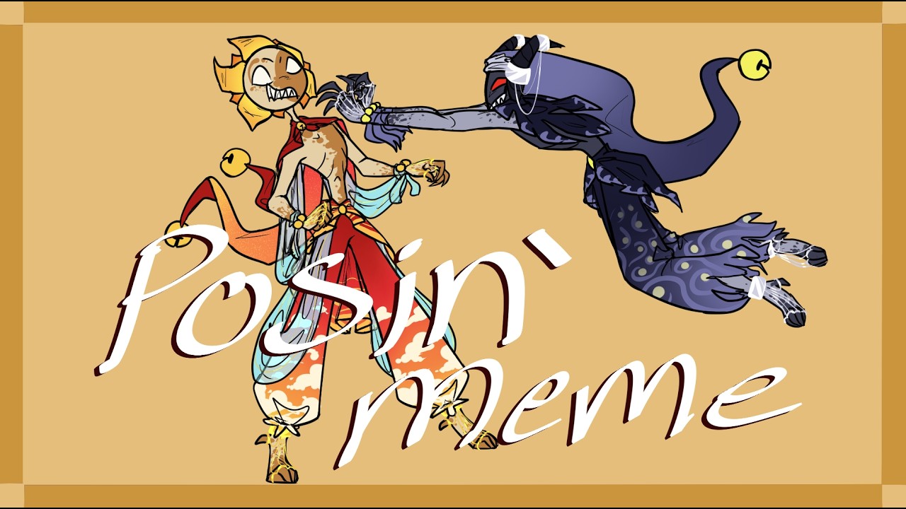 Posin' meme | Sun & Moon | Demon  AU | FLASH WARNING