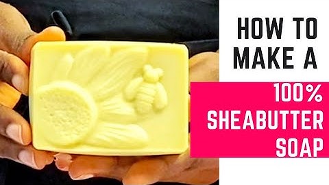 100% Shea Butter soap making|One Oil cold processed soaps.