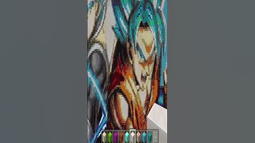 mindcraft pixelart goku and Vegeta 😱💯❤️ #minecraft #dragonball #short