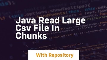 java read large csv file in chunks
