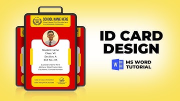 ID card design in MS word | id card | MS Word Tutorial