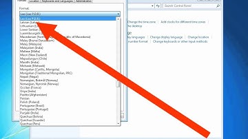 how to change windows 7 Region and Language format to Latvian (Latvia)
