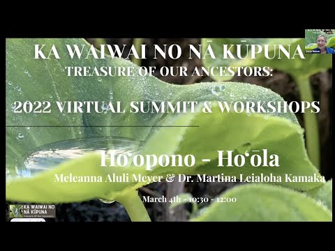 Ho‘opono - Ho‘ōla (Part I)